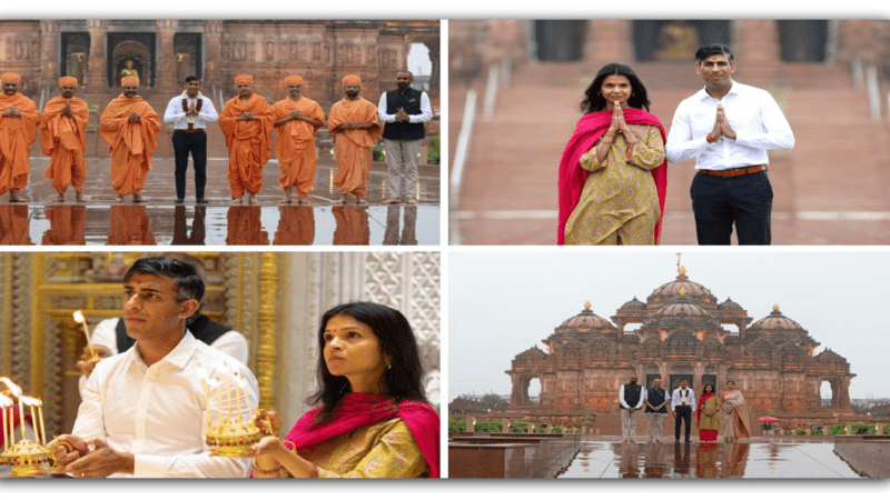 ब्रिटिश प्रधानमंत्री ने दिल्ली अक्षरधाम का किया दौरा, कहा मुझे हिंदू होने पर बेहद गर्व है…